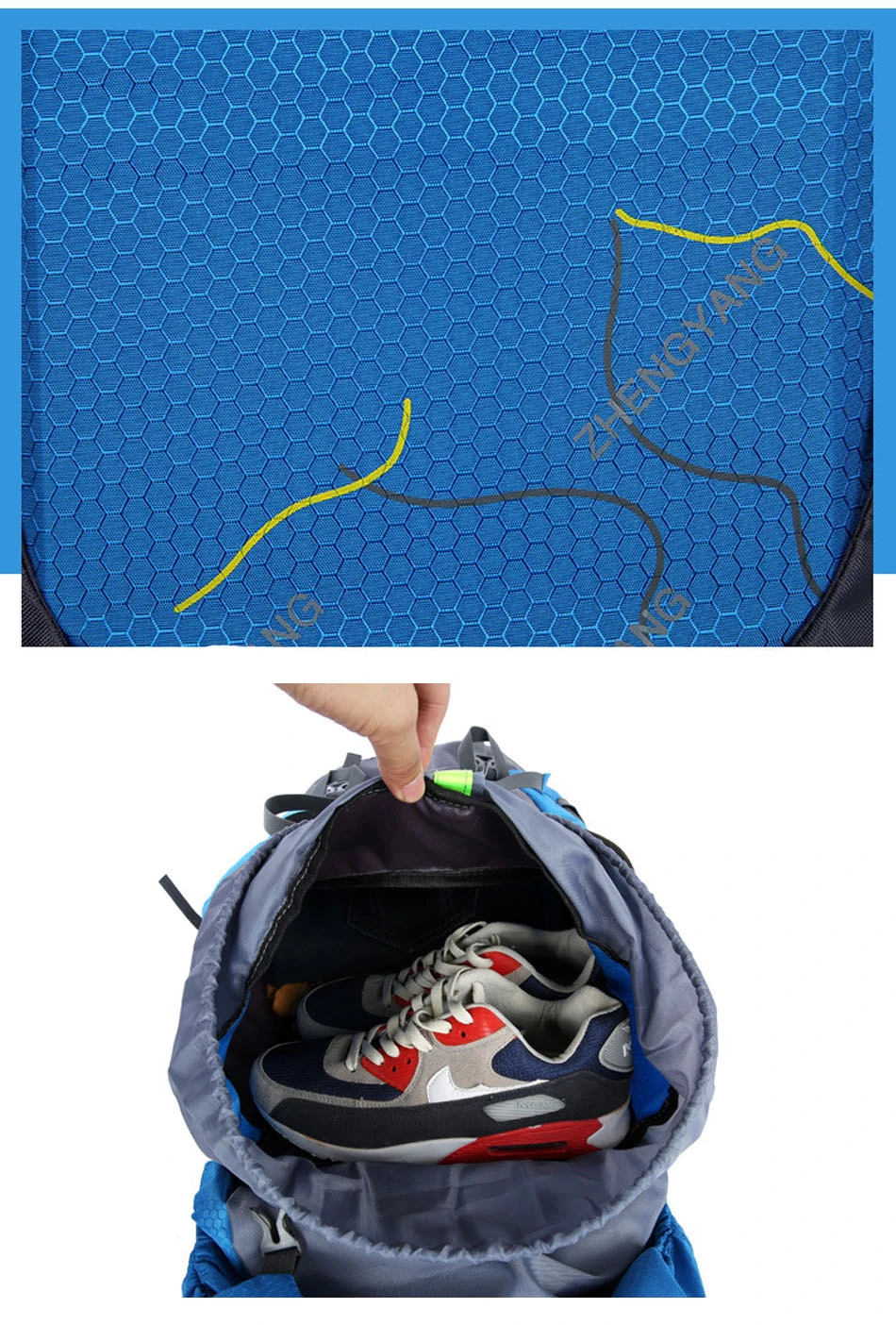 Hot 60L Outdoor Backpack Men Women Camping Hiking Sport Bag Waterproof Mountaining Trekking Climbing Cycling Travel Bag Rucksack