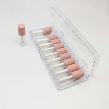 

10 pcs per set mini lip gloss tube, pink lip gloss container 4ml