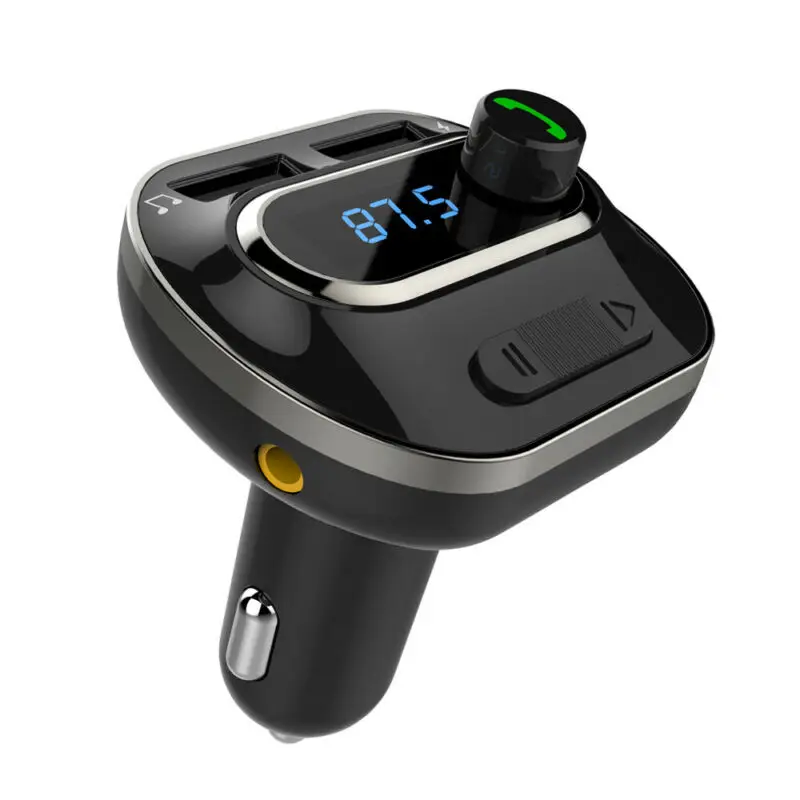 Wireless Bluetooth Auto Handsfree Car AUX Audio Receiver FM Adapter USB Charger