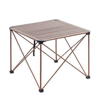 

Barbecue picnic table outdoor camping thickened aluminum alloy folding dining table tourist table and chair portable self-drivin