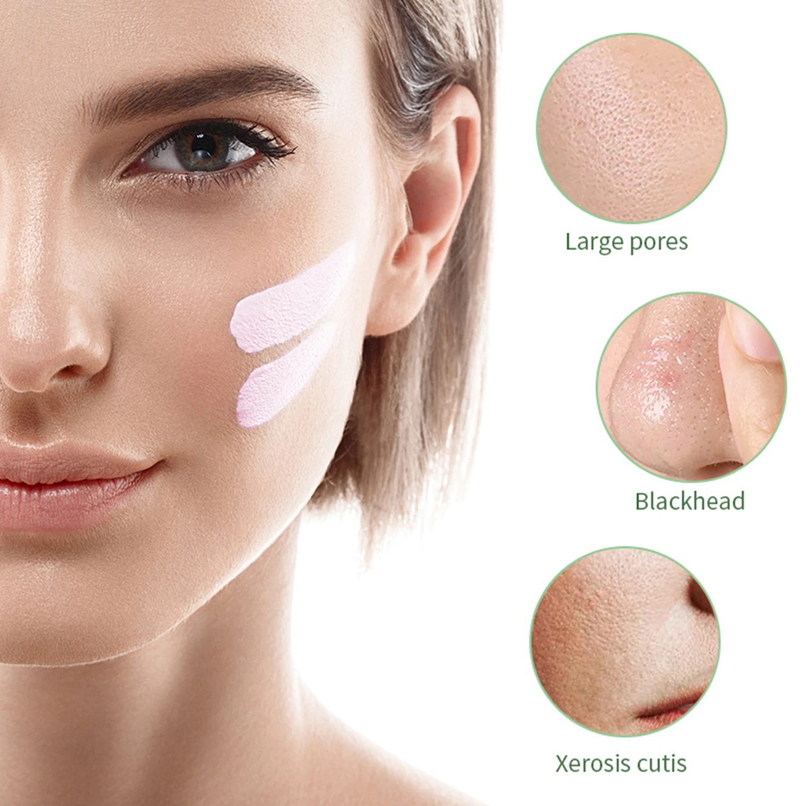 Pink Purifying Clay Stick Mask Face Moisturizes Oil Control Deep Clean Pore Blackhead Remover Acne Deep Cleansing