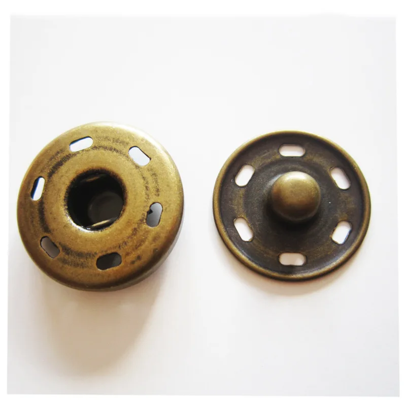 

Copper Sew Hidden Snaps Six Holes 21mm Snap Button Coat Snap Closure Europe Environmentally Friendly Standard Press Stud Greenis