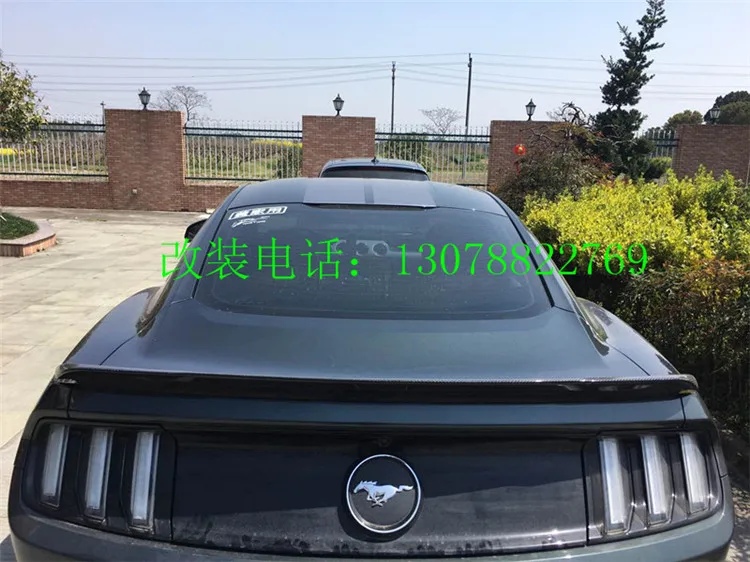 Подходит для FORD MUSTANG- 350 модифицированный Карбон волокно заднего крыла спойлер крыло