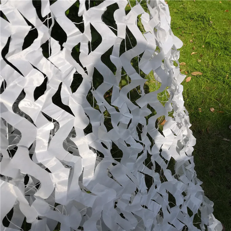 Sunshade Net Camouflage Netting 2 Layers Snow White Camouflage Net 2X3-4X5M