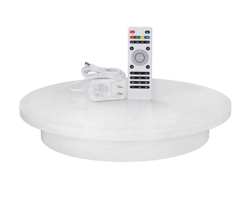 Remote Control Electric Rotating Turntable Display Stand Lazy Susan Base Automatic Rotary Revolving Exhibition Platform (10)