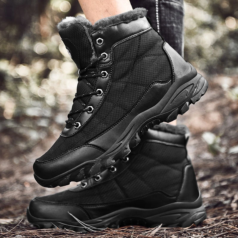 Big Size 39-49 Autumn Winter Men Snow Boots Army Combat Style Fashion High-top Ankle Boots Men's Shoes Comfortable Sneakers*713