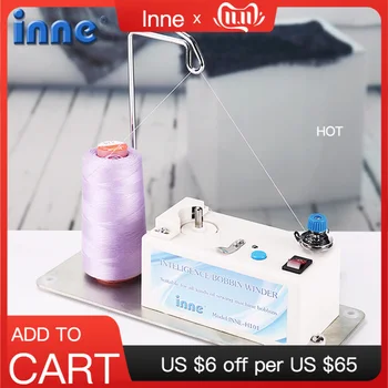 

INNE Sewing Machine Intelligent Bobbin Winder Electric Automatic Thread Stand Accessories Tool Bobbins Universal Set Embroidery