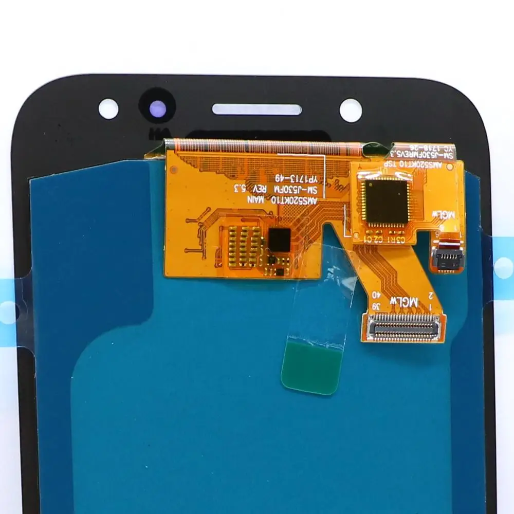 Супер AMOLED lcd для samsung Galaxy J5 J5 J530 SM-J530F J530M lcd сенсорный экран дигитайзер компонент с регулировкой яркости