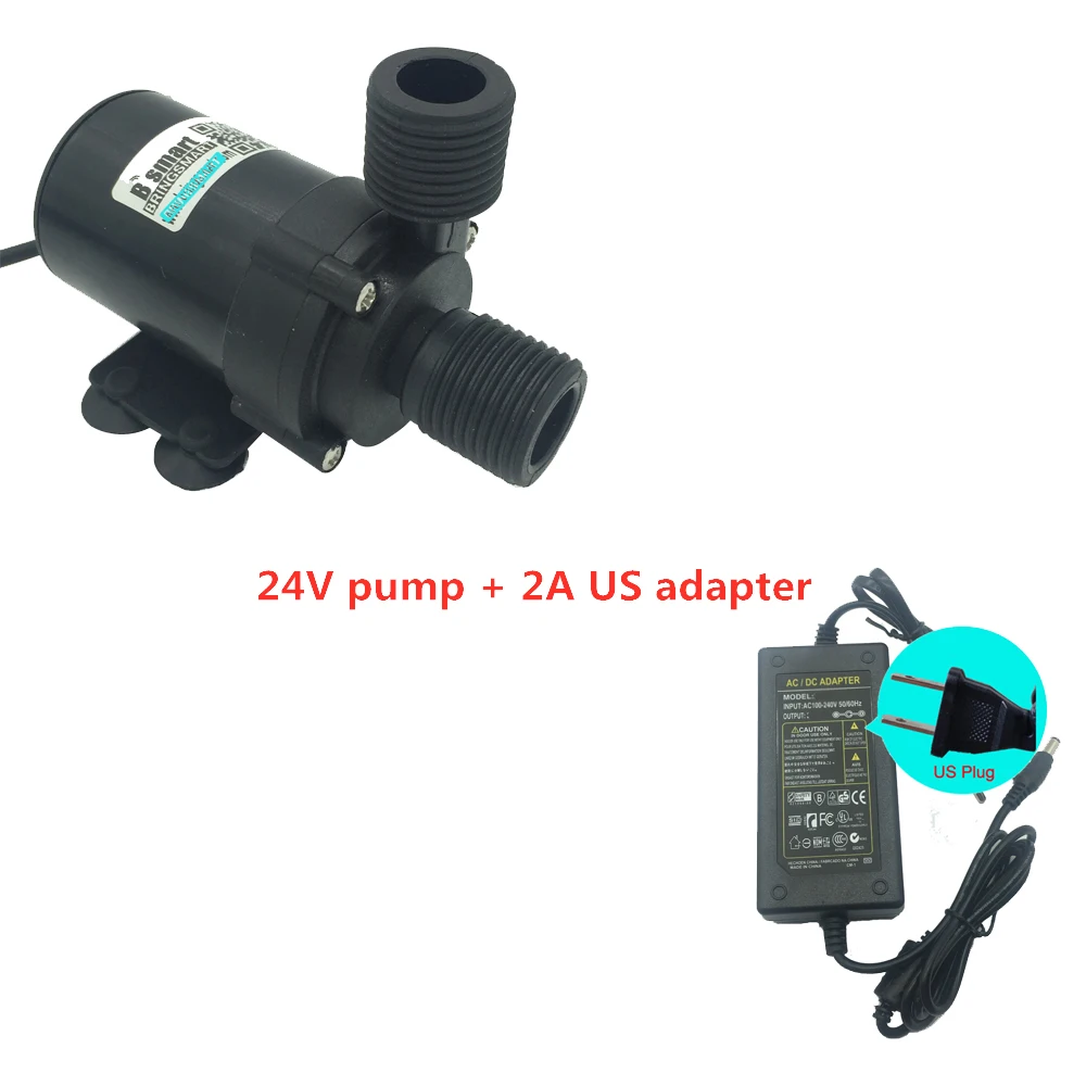 Free Shipping SR-660B Water Pump 12V 1/2'' 420-750/H 3.5-7M 24V DC Brushless Submersible Pump Micro Self-priming Booster Pump