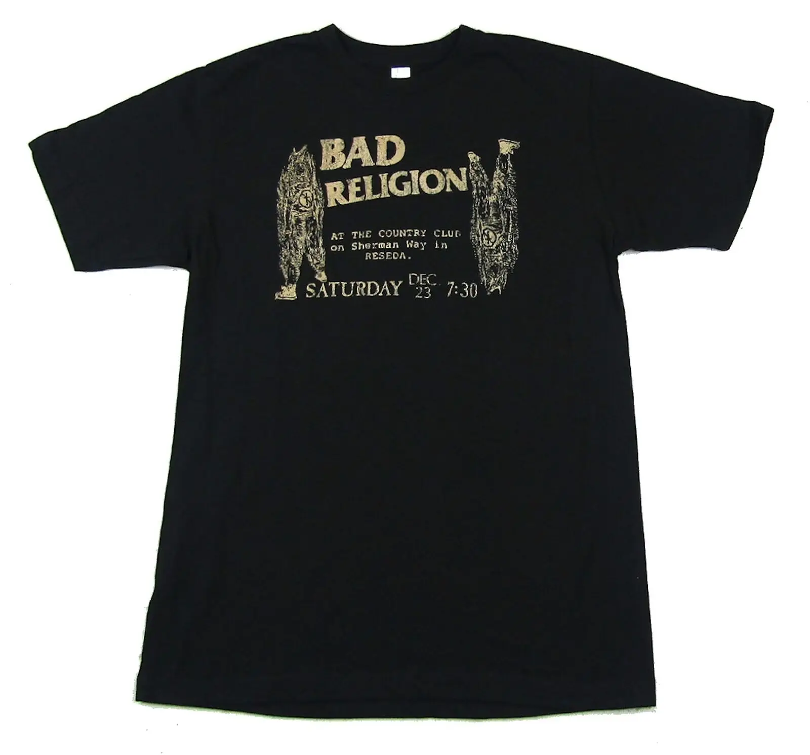 

Bad Religion Country Club Reseda Flyer Mens Black T Shirt New Official