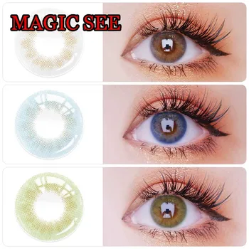 

1 year use Cosmetic Contacts Color Eyewear Sweety Contact Lenses for Women or Men Magic SEE
