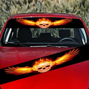 

Front Car Sticker PVC Windshield Terror Sunshade Decals Sun protection