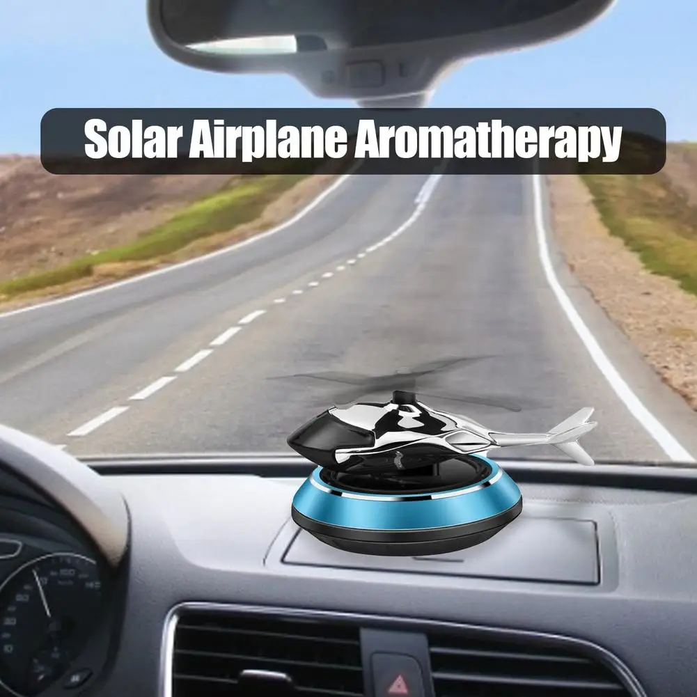 Auto Aromatherapie Lufterfrischer Solar Betrieben Rotierenden Hubschrauber  Auto Parfüm Liefert Auto Flugzeug Ornament Styling Zubehör - AliExpress