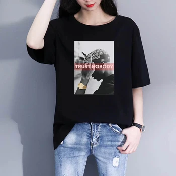 

Tupac Shakur Novelty T-Shirt Men Shirt Streetwear Tumblr T Shirts Women Causal Graphic Tee Harajuku Oversize Tops