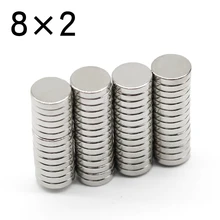 10/20/50/100/200/500 Pcs 8x2 Round NdFeB Neodymium Magnet N35 Super Powerful Small imanes Permanent Magnetic Disc