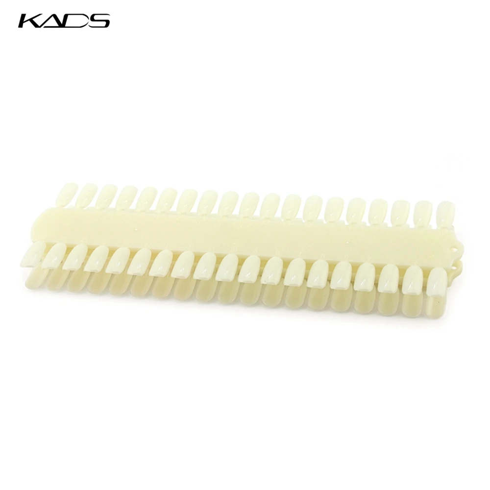 KADS 76 Tips Double Pendant Nail Art Display Acrylic UV Gel Polish Practice Show tool Natural Color Palette Card Board | Красота и