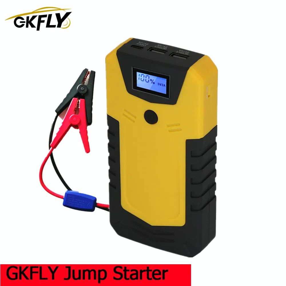 GKFLY 12000 мАч 12 в автомобильный стартер портативное пусковое устройство аварийное