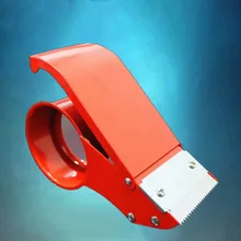 Упаковщик картона, металлическая ширина, размер 60 миллиметровая клейкая лента, Диспенсер, простой прозрачный, офисные, Настольные принадлежности, скотч, резак для ленты