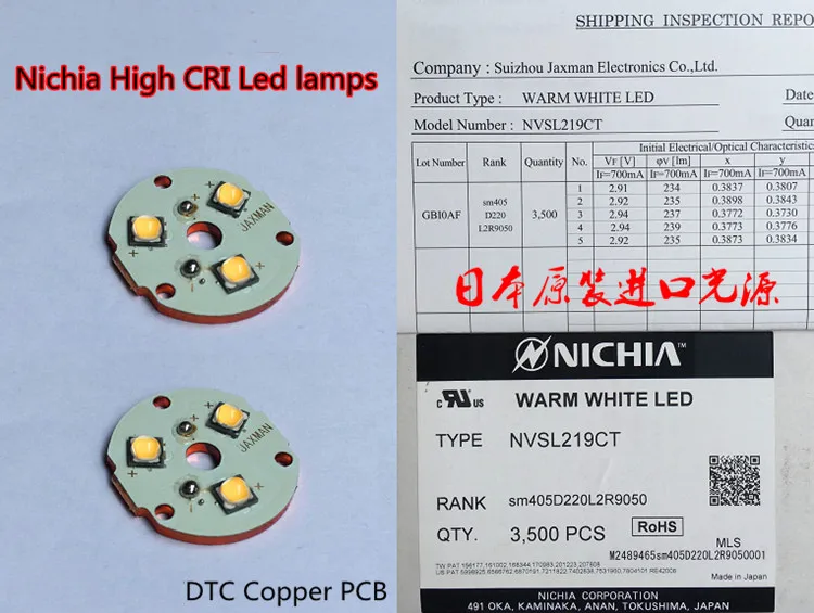 Jaxman E2L Nichia 219CT светодиодный объектив TIR High CRI фонарик Теплый Холодный белый 18650 Туризм Велоспорт домашний ремонт EDC фонари