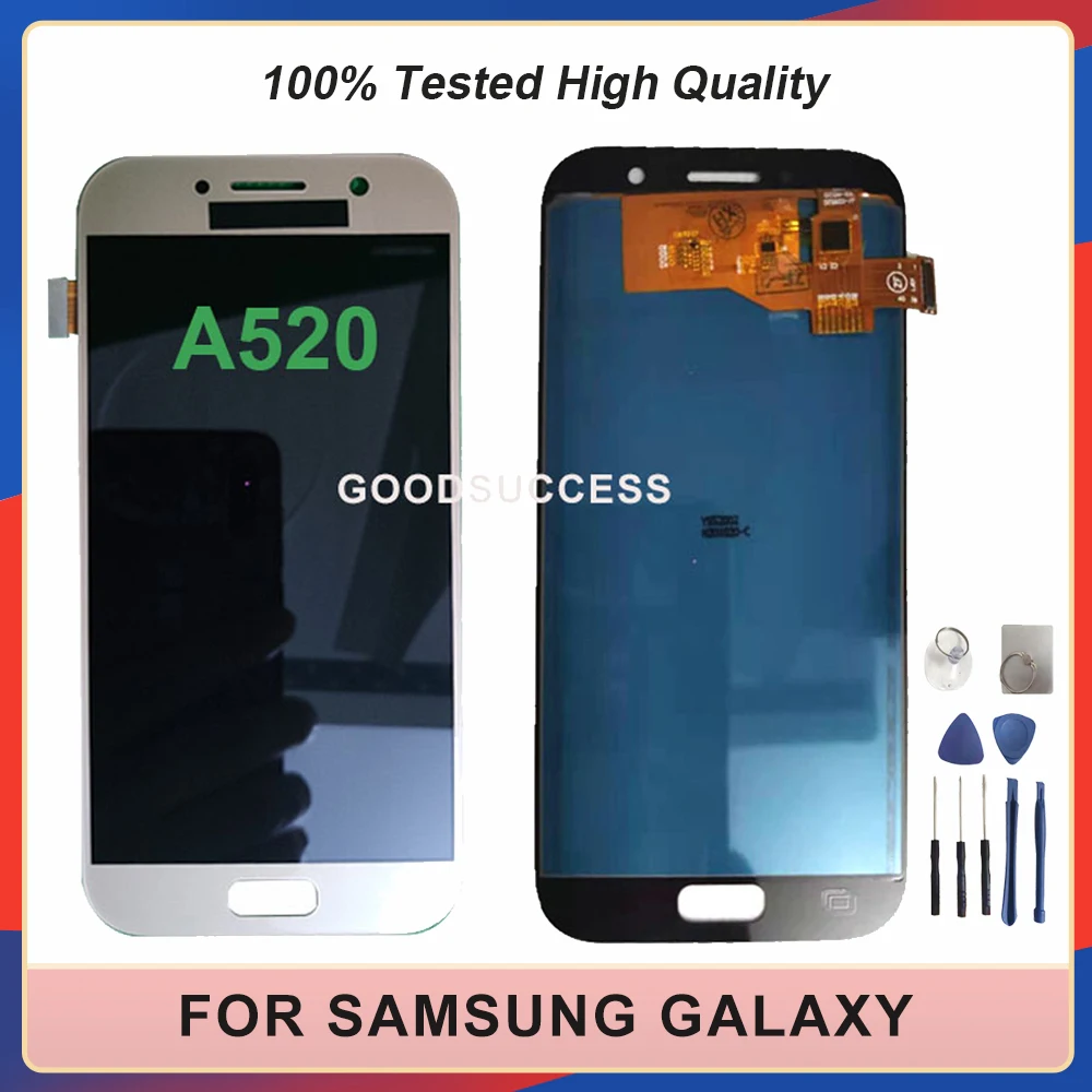 OLED / TFT для Samsung Galaxy A5 2017 A520 A520F SM-A520F A520M A520F/DS ЖК-дисплей с сенсорным экраном в сборе