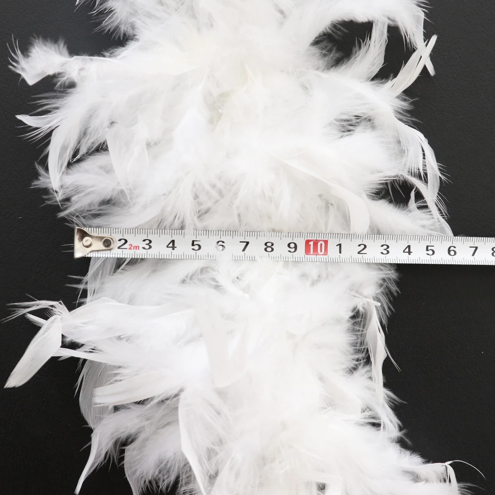 YUUZONE 200cm Wholesale Boa Turkey Feathers for Crafts Wedding Dress  Feathers Shawl 