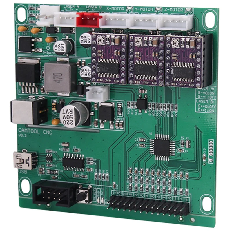 GRBL USB порт ЧПУ гравировальный станок Плата управления для 1610,2418, 3018 машины