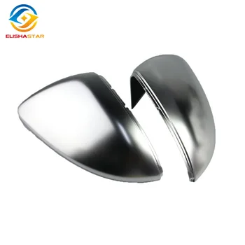 

Matt Chrome Mirror Cover Rearview Side Mirror Cap S Line For V W Golf 7 MK 7 5G0857537E/538E