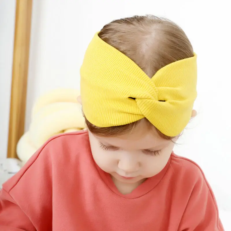 Lovely Baby Girl Toddler Cross Hairband Headband Stretch Turban Head Wrap Headwear