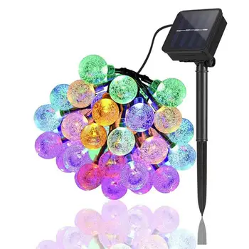 

20/30LED Crystal Ball Light Fairy String Light Fairy Light Outdoor Festival Xmas Decor Solar Garden Landscape Lamp Romantic
