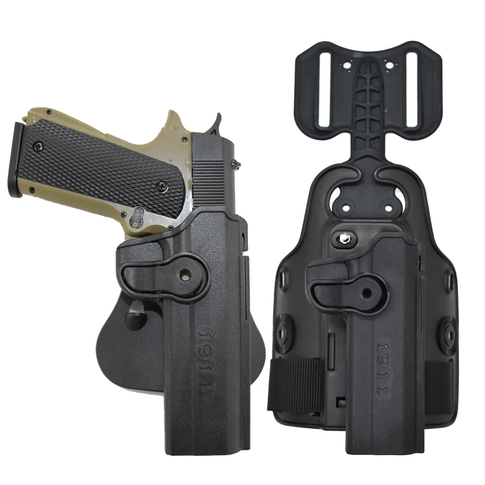 Imi Tactical Gun Holster For Colt 1911 Pistol Holster Airsoft Waist Belt Drop Leg Holster With