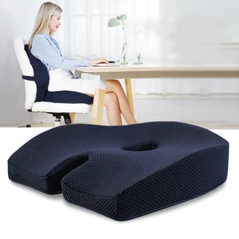 

Memory Foam Seat Cushion Orthopedic Pillow Coccyx Office Chair Cushion Hip Car Seat Wheelchair Butt Hemorrhoid Vertebra Seat Pad