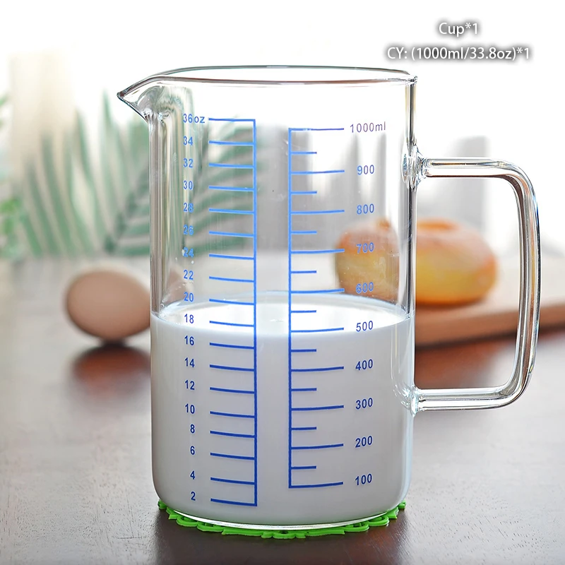 Jarra medidora de 250/500ml, taza segura para microondas, resistente al  calor con mango, jarra de leche, herramientas de medición para barra El  115x11x75 cm Baoblaze Taza de medir