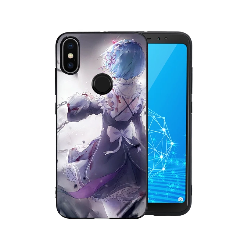 Силиконовый чехол для телефона EWAU Rem и Ram Re Zero Xiaomi Redmi Note 4 4X 5 6 7 8 Pro 5A prime|Бамперы| |