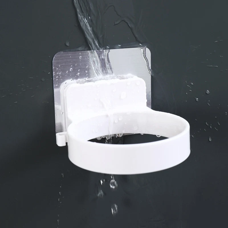 

Durable Bathroom Wall Mounted Hair Dryer Holder ABS Bathroom Storage Shelf Creative Convenient bathroom shelf