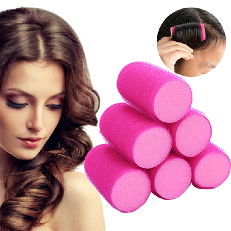 Professional 12 Pcs Hair Styling Curlers Soft Sponge Hair Rollers Bigoudis  Cheveux Pour Femme Krulspelden Curly Hair Accessories - Hair Rollers -  AliExpress