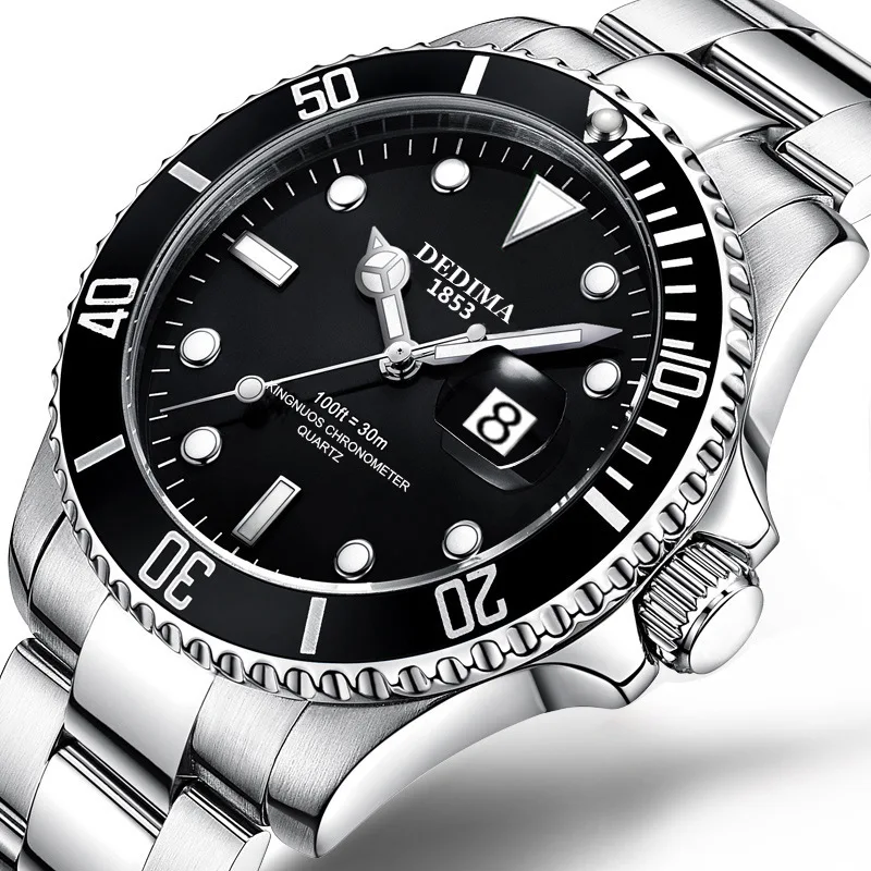 2024 Top Brand DEDIMA Luxury Men's Watch 30m Waterproof Date Clock Male Sports Watches Men Quartz Wrist Watch Relogio Masculino