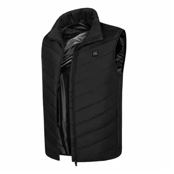 

M01 2 Areas Heated Vest Usb Heated Vest Electric Heating Vest Thermal Warm Heating Jacket Men Outdoor Winter