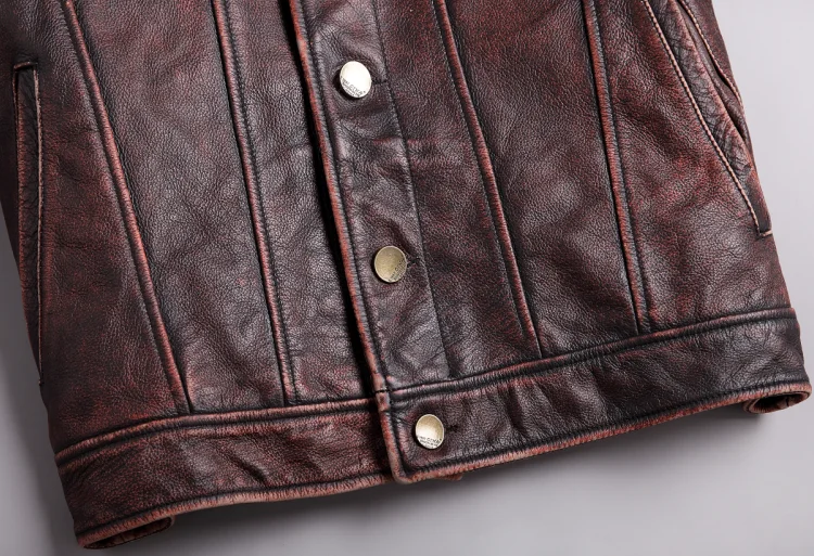 Flash Deal Tcyeek Streetwear Motorcycle Real Leather Jacket Men Fashion 2019 Korean Casual Cow Genuine Leather Coat Casual Fit Clothes 1806 8