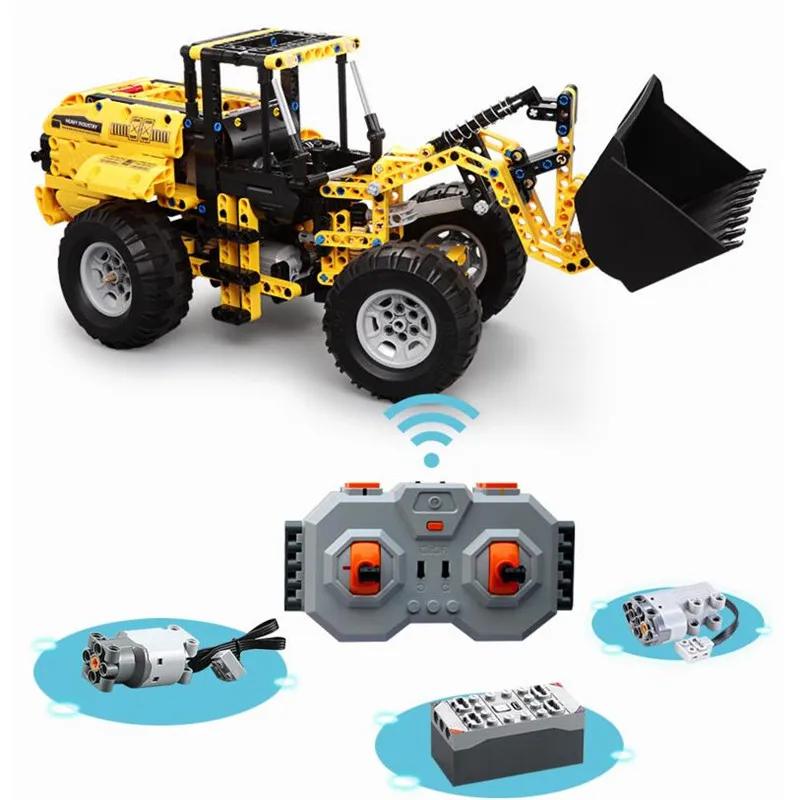 

City Construction Engineering Technic RC Machine Car Building Blocks Bulldozer Excavator Truck Technic Enlighten Bricks Toys