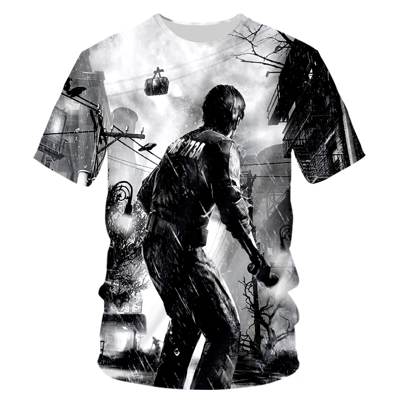 Silent Hill Hot Sale Game Character T Shirt Comic Style T-shirt Summer Polyester Shirt Short-sleeve Men Tshirt Wholesale 6xl T-shirts - AliExpress