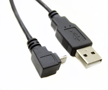 

2m 90 Degree Down Angle Micro B to USB 2.0 A Male Adapter Converter Data + Charge Cable for Smart Cell Mobile Phone PDA Tablet