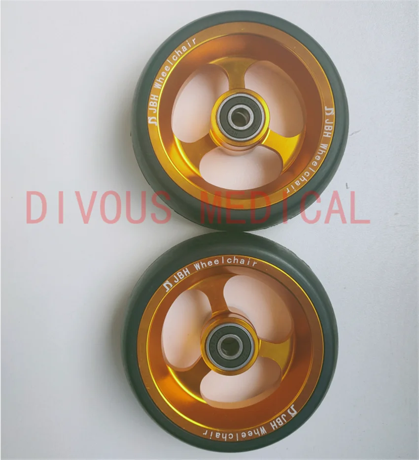 （A Pair）4 inches Front Wheel Assembly For Sport Wheelchair