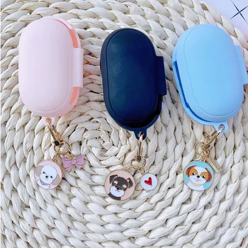 

Cute Dog Silicone Case for Samsung Galaxy Buds / Buds+ Plus Cover Bluetooth Earphone Accessories Protect Sleeve Portable Keyring