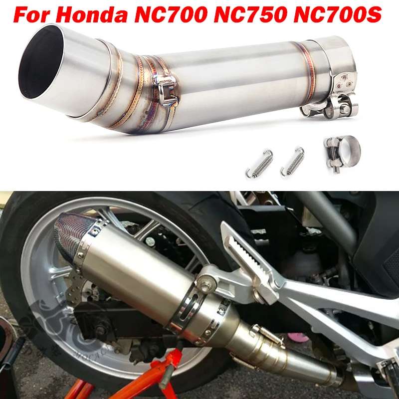 Мотоцикл средняя труба C600 Z250 Z250SL R25 R3 Z750 Z800 ZX6R ZX10R R15 CB1000R KTM200 CSXR1000 MT07 09 Q - Цвет: NC700 NC750X 700S
