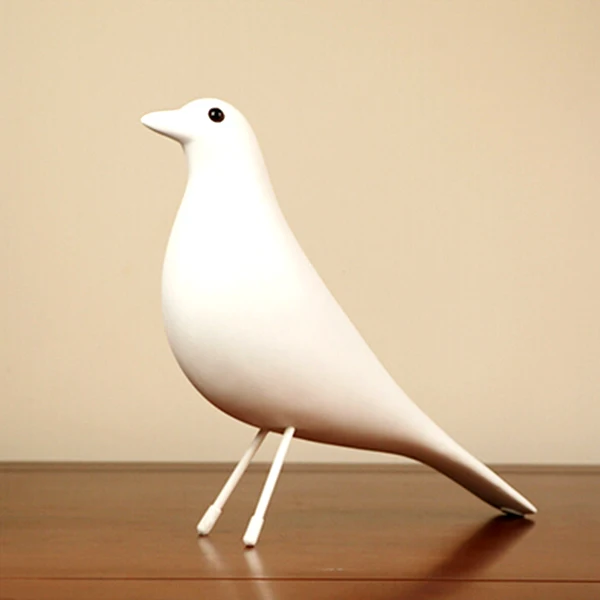 

Hot Sale Resin Craft Bird Figurine Statue Office Ornaments Sculpture Home Decoration Accessories Bird Sculpture(white)