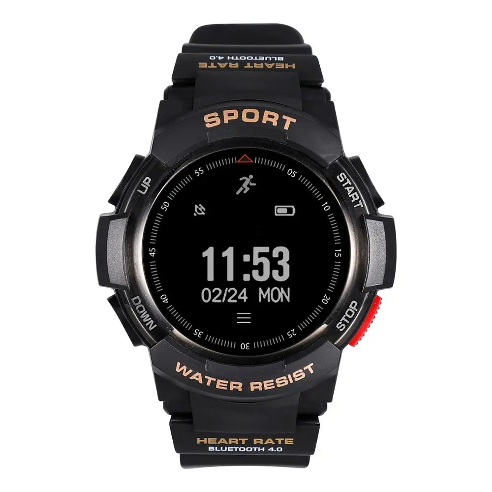

DT smart watch Heart rate Steps Sleep monitoring Blood pressure Bluetooth Android&IOS system multiple sport mode F6 smart watch