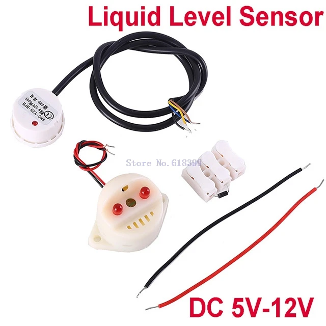 A7- DC 5 V-12 V бесконтактный датчик уровня жидкости Сенсор звуковой сигнал IP67 Водонепроницаемый датчик уровня воды