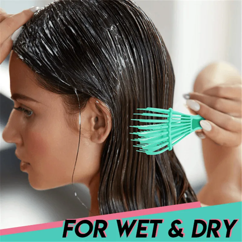 Detangling Щетка 4c щетка для распутывания волос вьющихся влажные толстые кудрявые