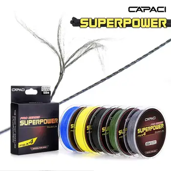 

28016 CAPACI [100 meters monochrome PE line] 4 knitted high-strength braided fishing line
