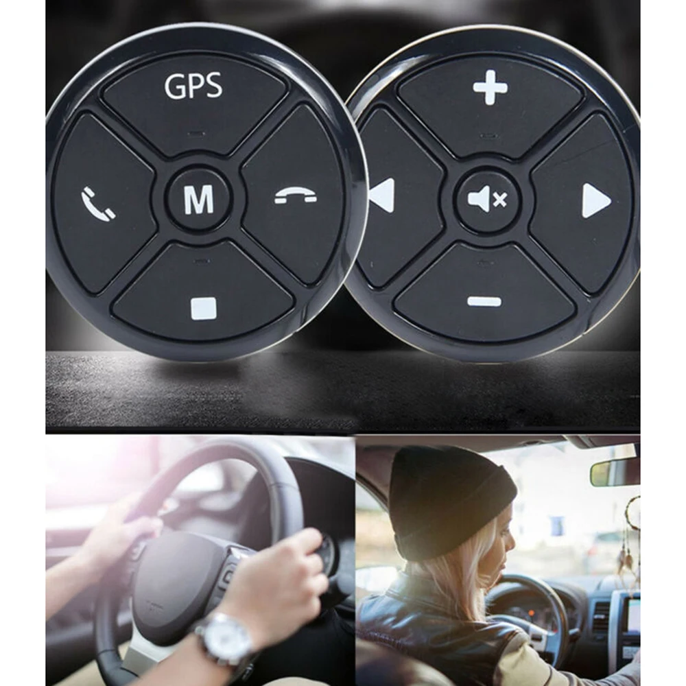Универсальный черный руль gps DVD беспроводной умный кнопочный контроллер комплект
